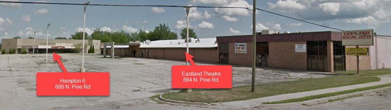 Eastland Twin Theatres - Street View Of Original Theater And Newer Hampton